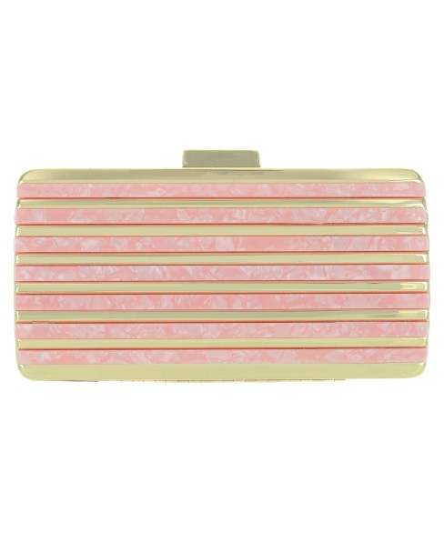 Marble Cut Acrylic Clutch