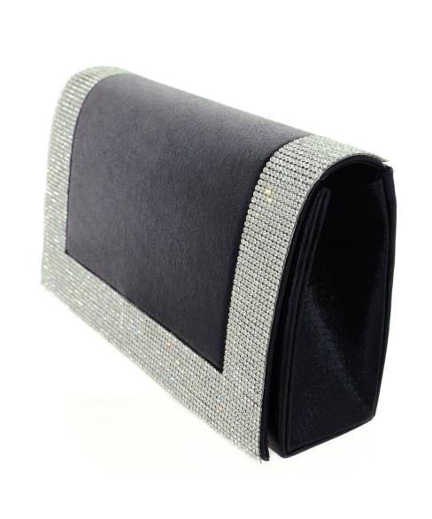 Glitter Crystal Frame Clutch