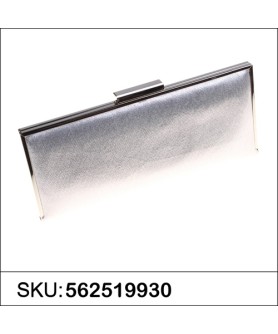 Metallic Rectangle Frame Clutch