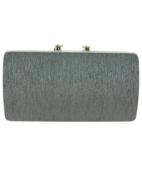 Glitter Metallic Crystal Buckle Clutch