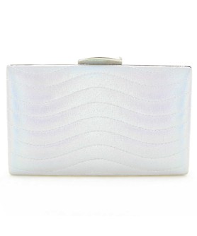 Metallic Waves Frame Clutch