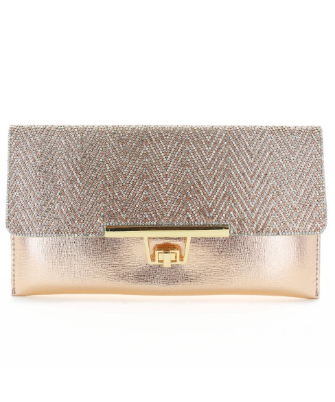 Women Rhinestone Crystal Envelope Clutch Bag