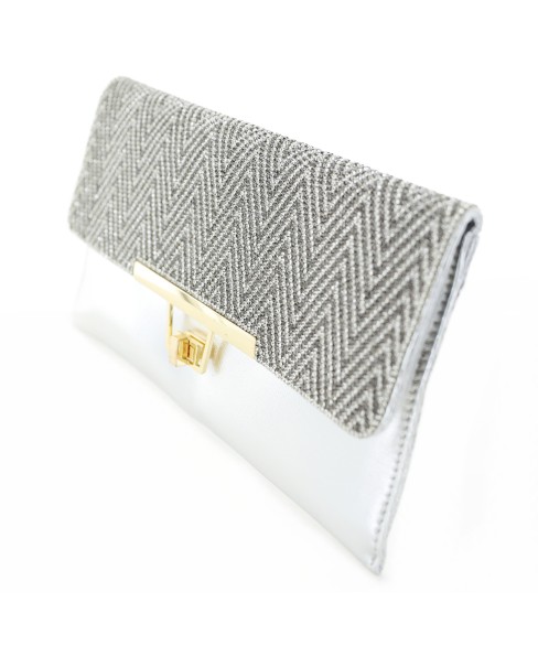 Women Rhinestone Crystal Envelope Clutch Bag