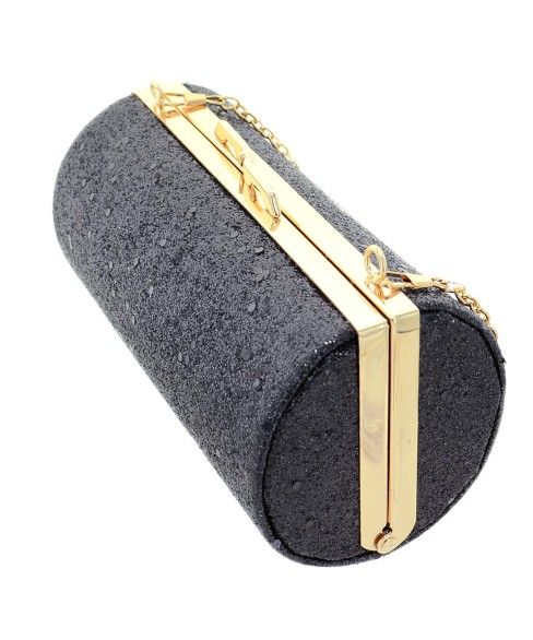 Glitter Cylinder Clutch