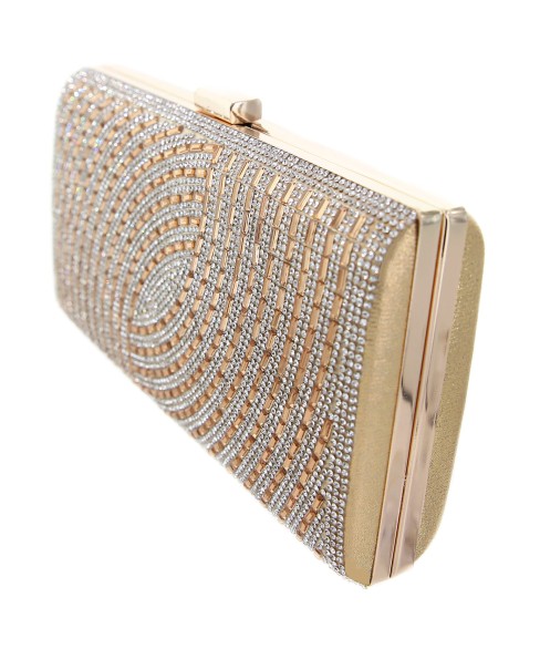 Crystal-Embellished Evening Clutch