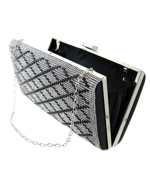 Crystal-Embellished Evening Clutch