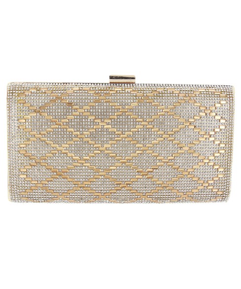 Crystal-Embellished Evening Clutch