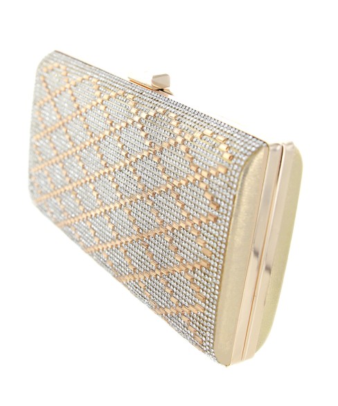 Crystal-Embellished Evening Clutch