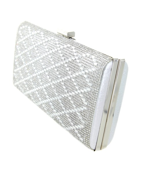 Crystal-Embellished Evening Clutch