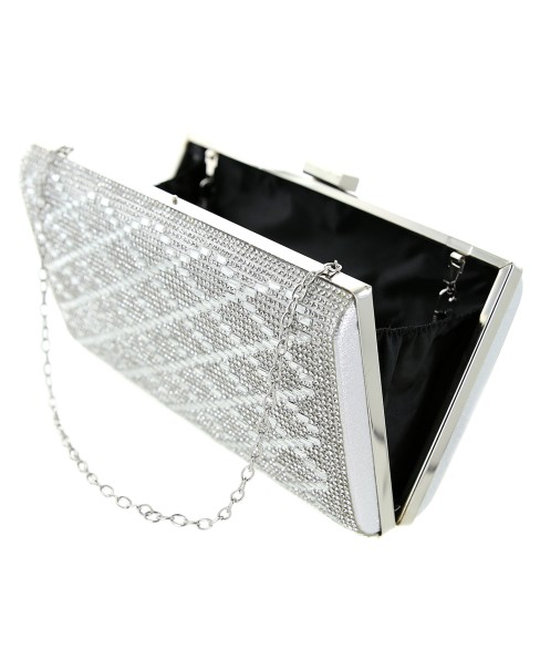 Crystal-Embellished Evening Clutch