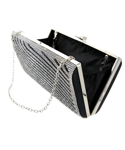 Crystal-Embellished Evening Clutch