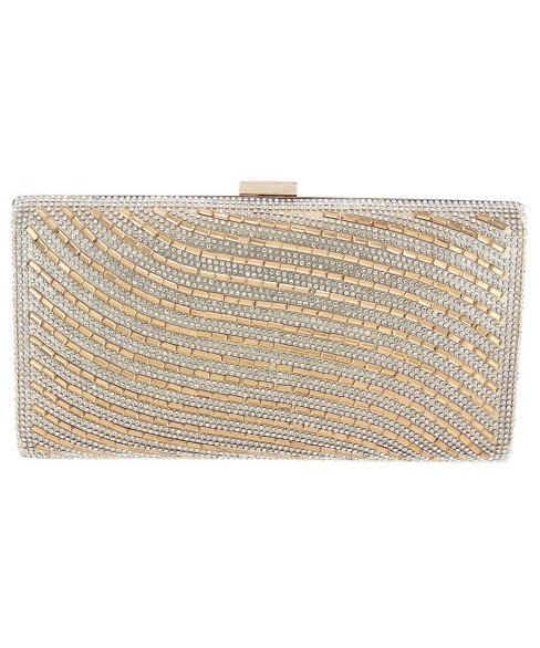 Crystal-Embellished Evening Clutch