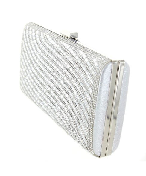 Crystal-Embellished Evening Clutch