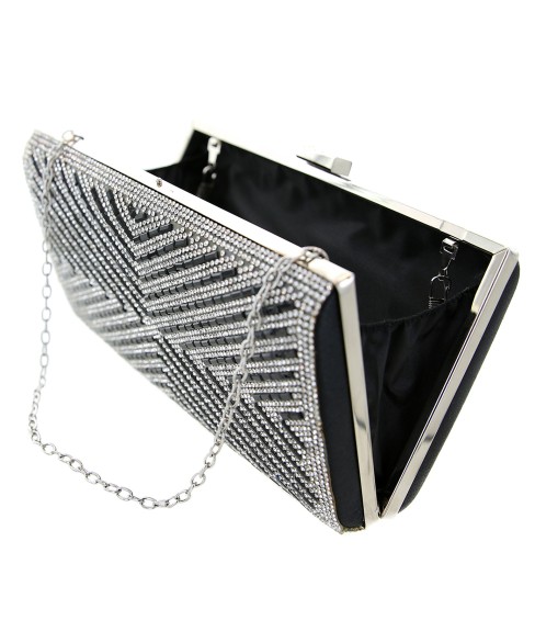 Crystal-Embellished Evening Clutch