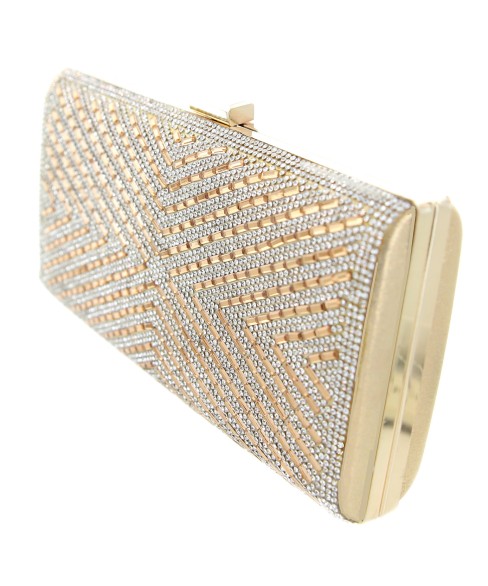 Crystal-Embellished Evening Clutch