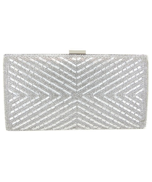 Crystal-Embellished Evening Clutch