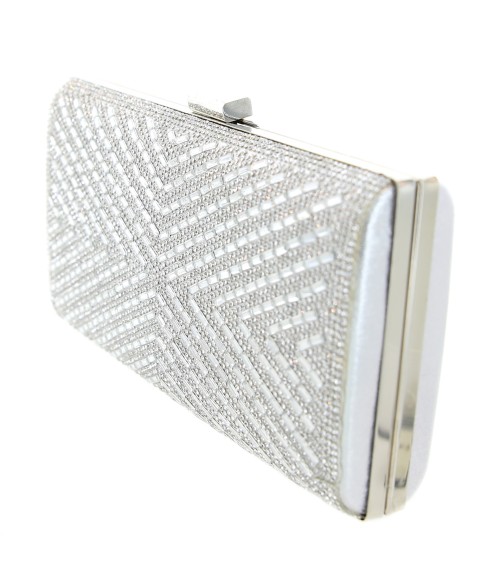 Crystal-Embellished Evening Clutch