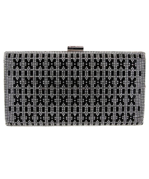 Crystal-Embellished Evening Clutch