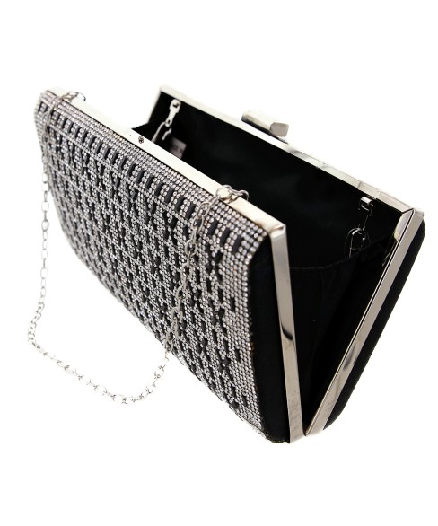 Crystal-Embellished Evening Clutch