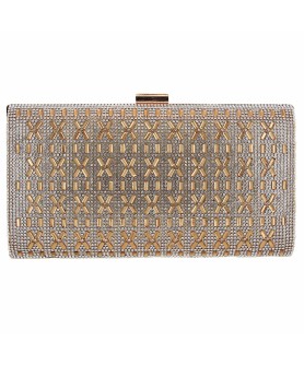 Crystal-Embellished Evening Clutch