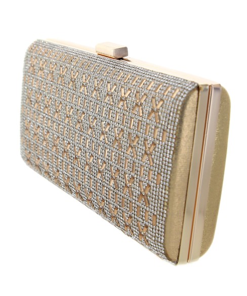 Crystal-Embellished Evening Clutch