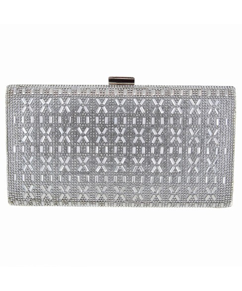 Crystal-Embellished Evening Clutch