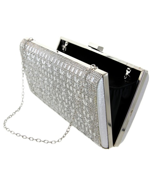 Crystal-Embellished Evening Clutch