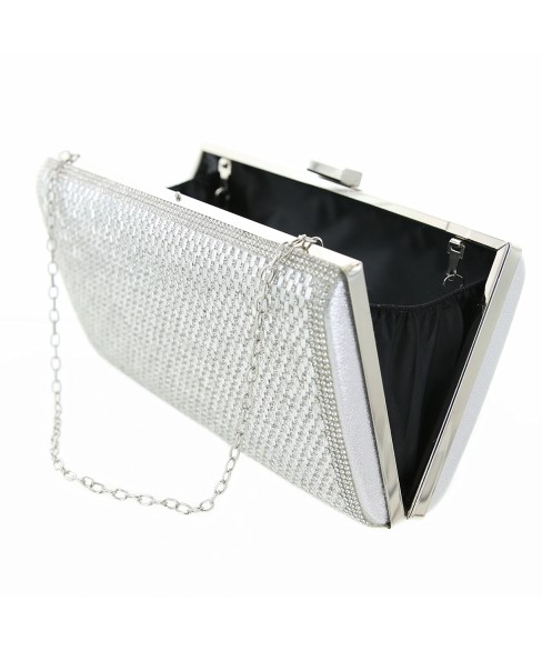 Crystal-Embellished Evening Clutch