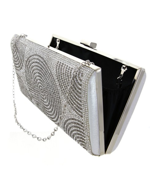 Crystal-Embellished Evening Clutch