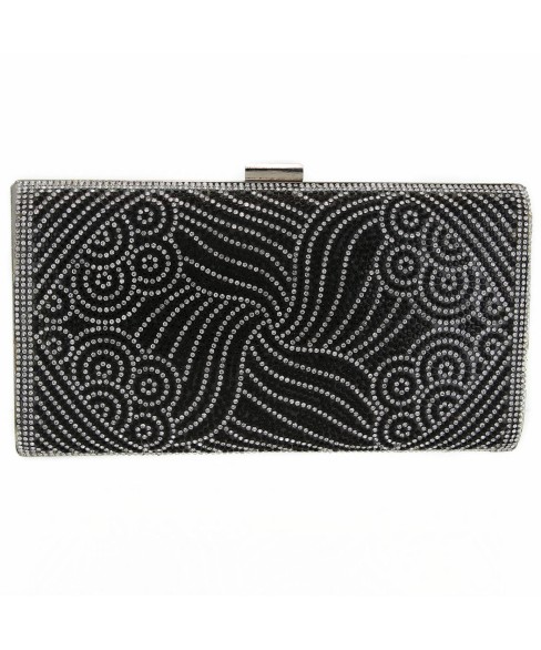 Crystal-Embellished Evening Clutch