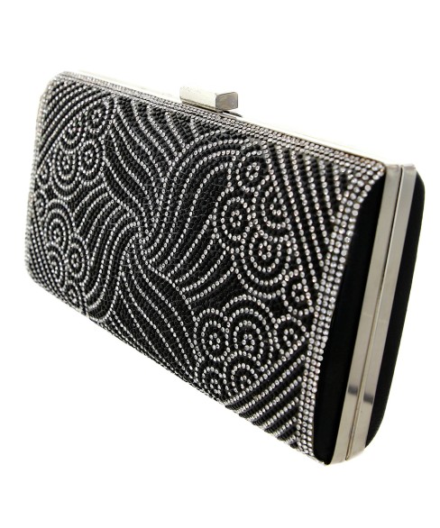 Crystal-Embellished Evening Clutch