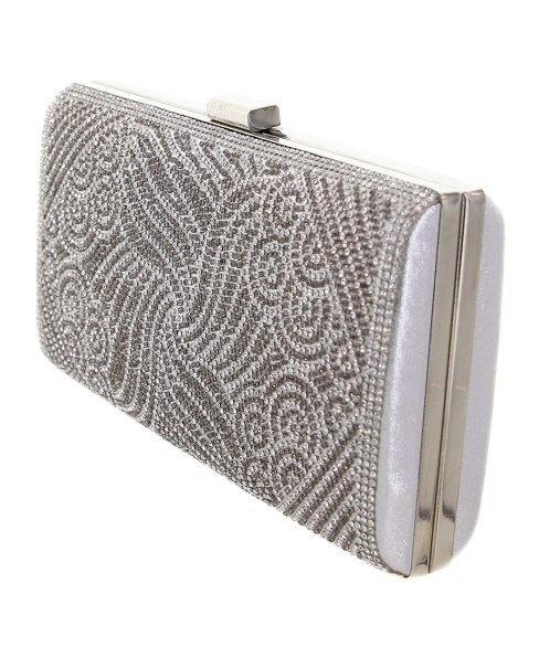 Crystal-Embellished Evening Clutch