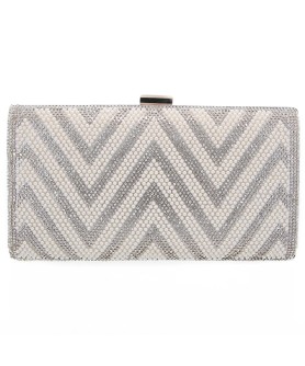 Crystal & Pearl Embellished Clutch