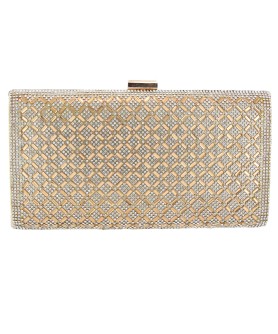 Crystal-Embellished Evening Clutch