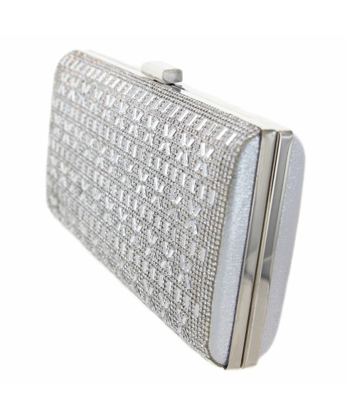 Crystal-Embellished Evening Clutch