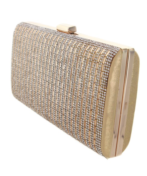 Crystal-Embellished Evening Clutch