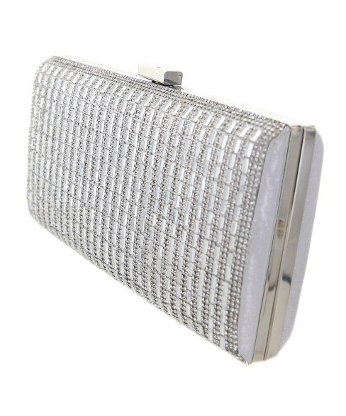 Crystal-Embellished Evening Clutch