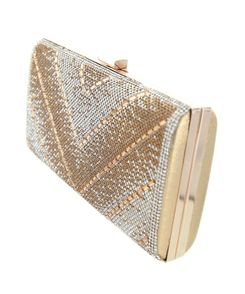 Crystal-Embellished Evening Clutch