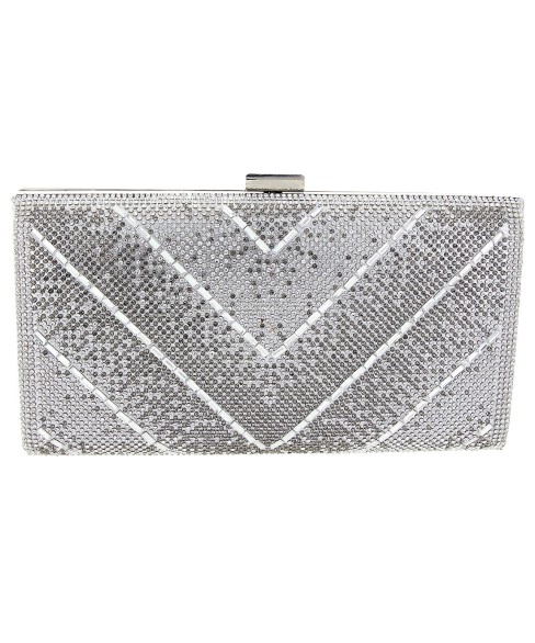 Crystal-Embellished Evening Clutch