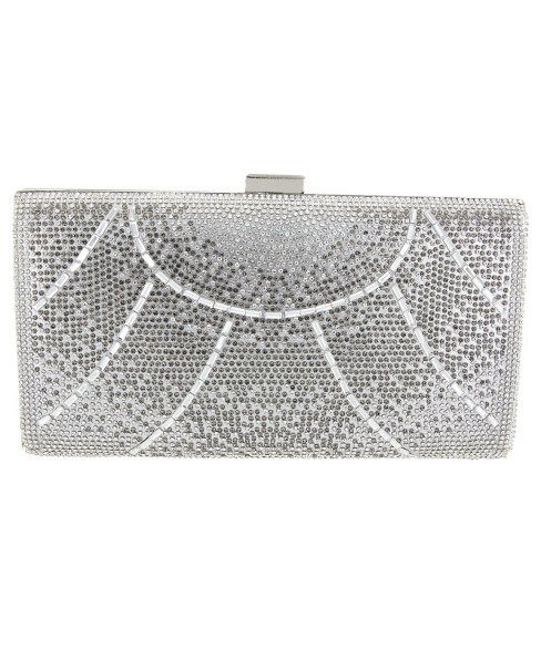 Crystal-Embellished Evening Clutch