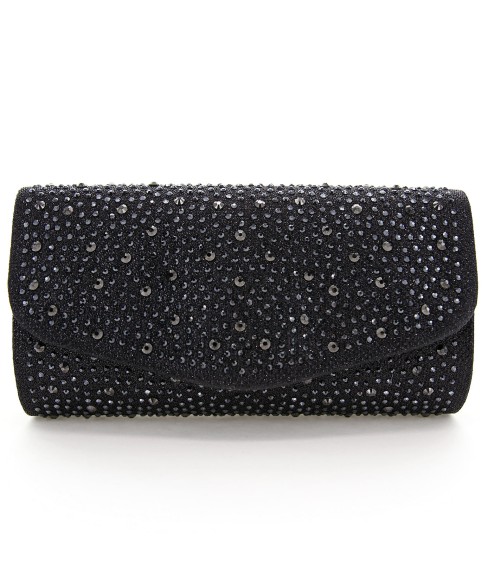 Glitter Crystal Rhinestone All Over Evening Clutch