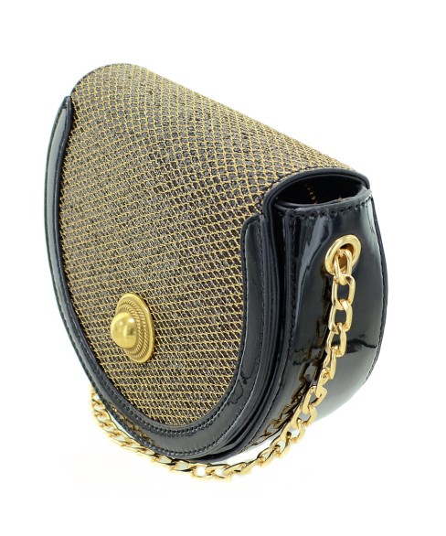 Glitter Saddle-shaped Crossbody Bag