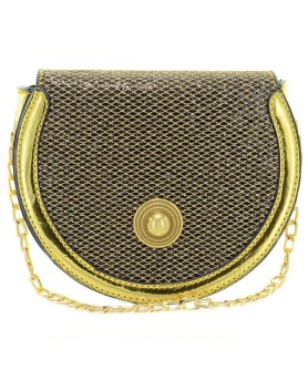 Glitter Saddle-shaped Crossbody Bag