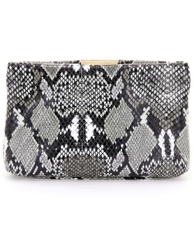 Python Embossed Clutch