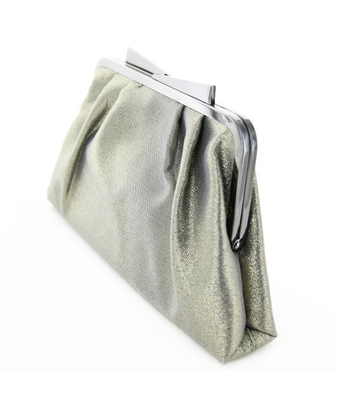 Bow Top Glitter Metallic Clutch/Evening Bag