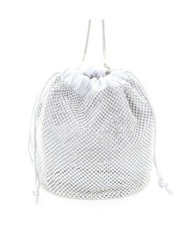 Rhinestone Drawstring Bucket Bag