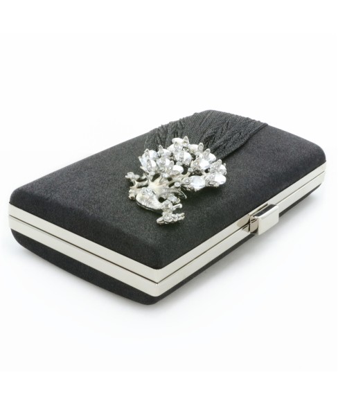 Glitter Rhinestone Pecok Evening Clutch Purses